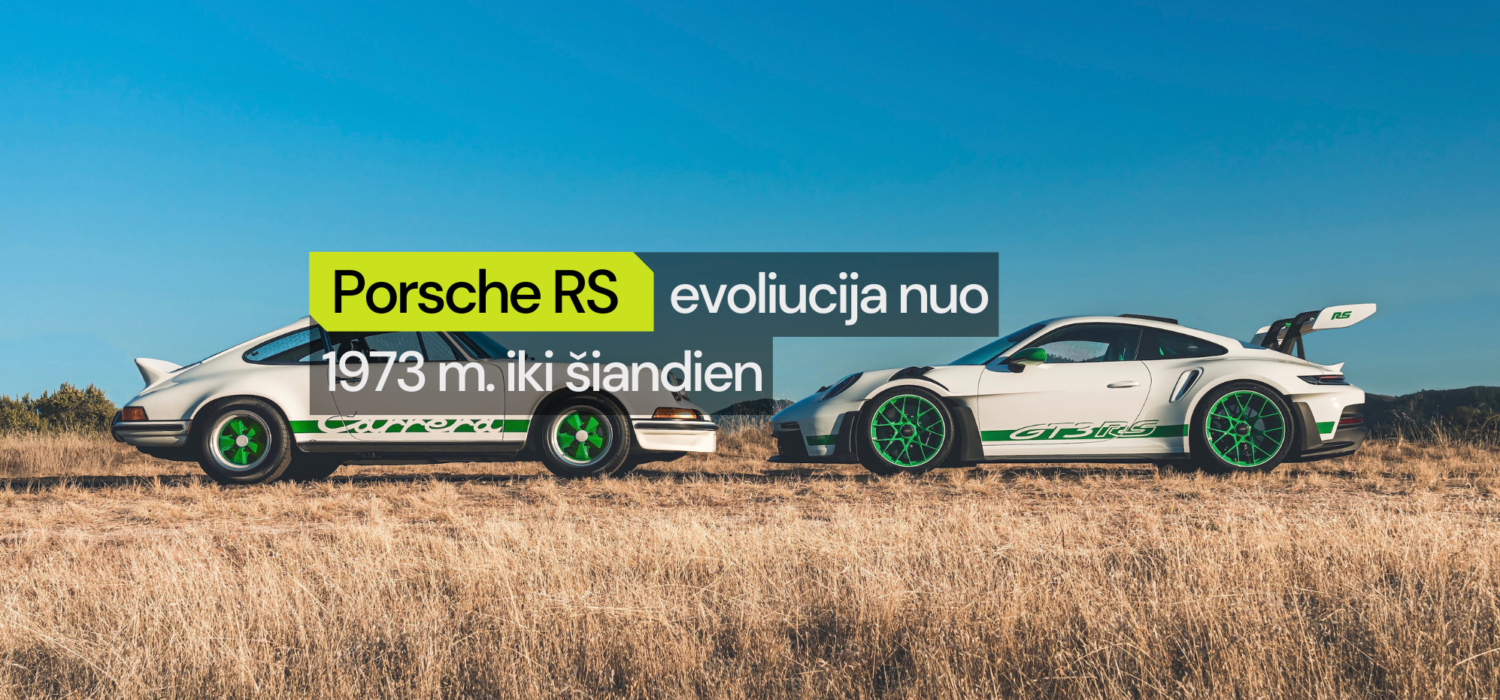Porsche RS evoliucija nuo 1973 m. iki šiandien