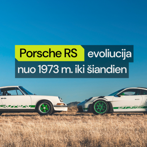 Porsche RS evoliucija nuo 1973 m. iki šiandien