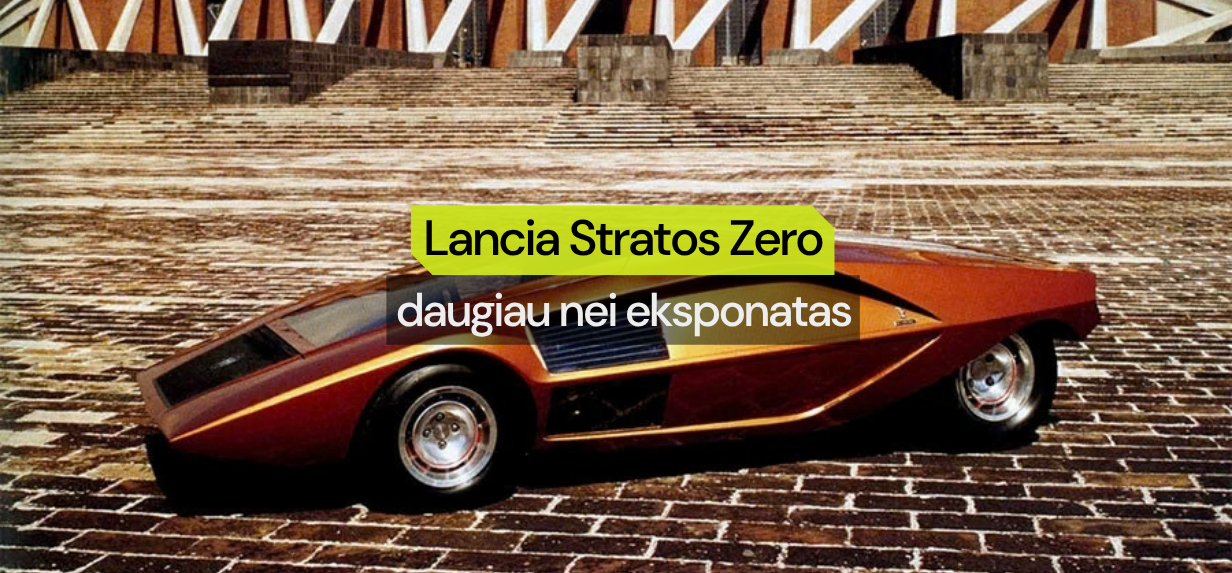 Lancia Stratos Zero: daugiau nei eksponatas