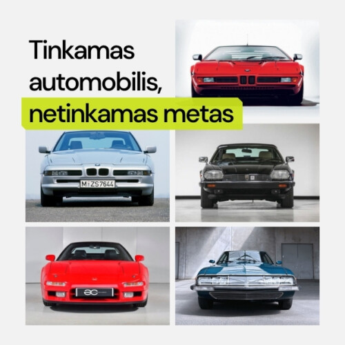 Tinkamas automobilis, netinkamas dešimtmetis: 5 „atstumtieji“, kurie perrašė kolekcinę rinką